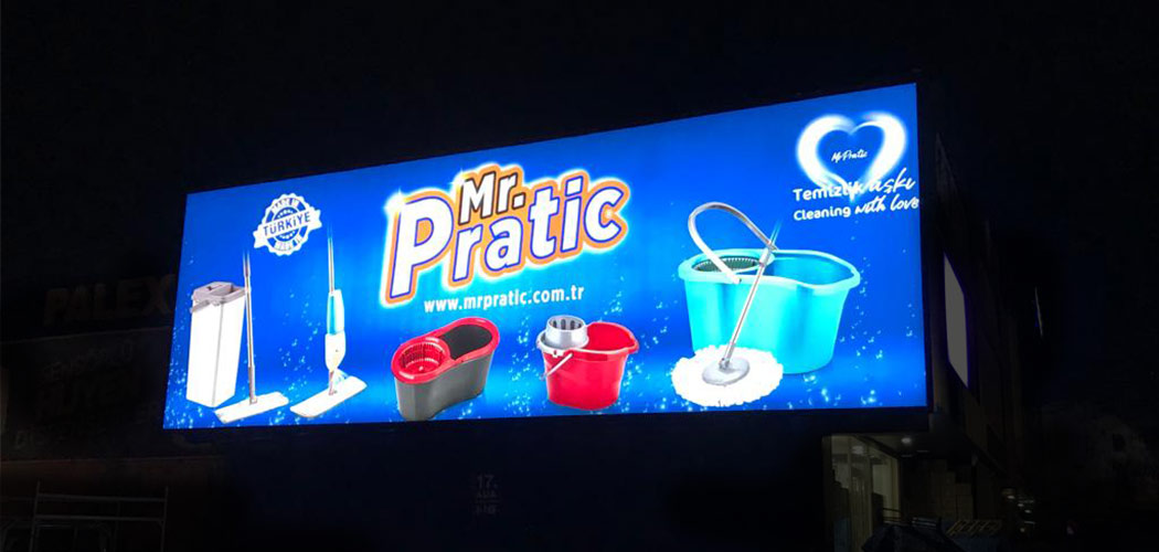 Işıklı vinil tabela